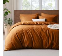 Lanqinglv Juego de Ropa de Cama de 135 x 200 cm, 4 Piezas, Color Verde, Caramelo y marrón, Microfibra, 2 Fundas nórdicas de 135 x 200 cm con Cremallera y 2 Fundas de Almohada de 80 x 80 cm