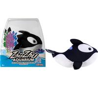 Lansay ZHU ZHU Aquarium Margot Le Petit Orque - Negro&Blanco - Peluche Suave e Interactivo para niños a Partir de 4 años - Pescado Rigolo & Demasiado Lindo - Mini Universo Subacuático Encantado - No