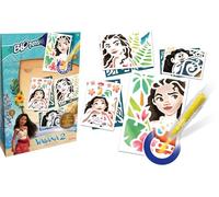 Lansay - BLOPENS - Disney VAIANA 2 Tropi-Cool - Mini rotuladores para soplar Desde 5 años - Actividad Creativa Disney con Plantillas Reutilizables - 6 Mini Blopens - Tapones Lavables