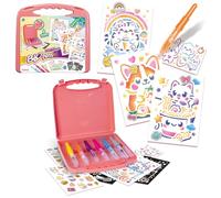 Lansay - Blopens Mi Maletín Kawaii - con Rotuladores - Desde 5 Años | Colorear Soplando - Caja Rígida con Compartimento Integrado - Motivos Reutilizables sin Fin - Ideal para Vacaciones