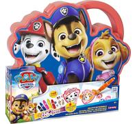Lansay - Blopens PAW Patrol - Maletín con Plantillas - Desde 4 Años | Set de Dibujo - Chase, Marshall y Skye como Siluetas Reutilizables - Efecto Aerógrafo Fácil - Para Llevar a Todas Partes
