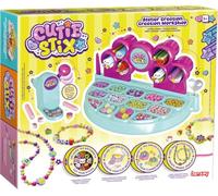Lansay - Cutie Stix Estudio Multi Creaciones - Set Completo - Desde 4 Años | Joyas para Realizar - 16 Barritas, Más de 300 Perlas y 80 Aquabeads - Máquina de Corte Integrada - Con Estuche Incluido