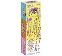 Lansay - CUTIE STIX - Kit Deco Llaveros - Creación de llaveros personalizados con cuentas, charms e hilos - Actividad creativa DIY desde 4 años - 5 a ensamblar y personalizar