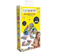 Lansay Cutie STIX - Recambio para Manualidades - Joyas y Decoraciones para elaborar - Diseño de Peces, Palmeras, tucán, Concha - Accesorio Compatible con talleres Cutie Stix - a Partir de 6 años