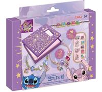 Lansay - Disney Stitch Set de Joyas Brillantes Angel - Desde 6 Años | Accesorios Hechos a Mano - Hasta 20 Piezas para Montar y Personalizar - Estimula la Motricidad - Para Llevar o Regalar
