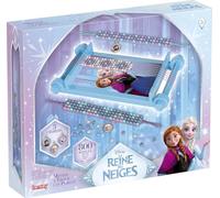 Lansay - Frozen Telar de Perlas - Set para Pulseras - Desde 5 Años | Actividad Manual - Hilos, Cuentas y Colgantes de Anna y Elsa - Tejido Fácil en Autonomía - Favorece la Concentración
