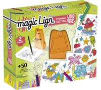 Lansay - MAGIC LIGN - Proyector Good Vibes - Kit de dibujo para reproducir 50 ilustraciones - Para niños a partir de 5 años - Aprender a dibujar - Proyector portátil - Ocio creativo