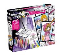 Lansay - Manga Chibi - Magic Lign - Caja de Reproducción - Más de 100 Ilustraciones para Proyectar y Dibujar - Adorables Personajes Manga - Aprende a Dibujar - Actividad Creativa - a Partir de 7 años