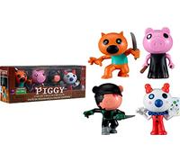 Lansay Piggy - Pack de 4 Figuras de 8 cm, Personajes de Videojuegos, a Partir de 6 años