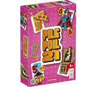 Lansay - Pila de Pelo 21 - Juego de Cartas para niños a Partir de 8 años - Juego de Mesa Infantil y Familia - Juego de Cartas Familiares - Tamaño Compacto - 2 a 4 Jugadores