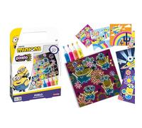 Lansay - PIXELO PHOSPHO 2D - Minions - Kit Creativo Dibujo fosforescente Infantil 7 años+ - Manualidades Infantiles - Actividad sin Pantalla - Dibujo Luminoso - Manualidades en casa