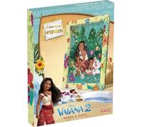 Lansay - Sequins Disney Vaiana y Simea - Para Decorar - Desde 7 Años | Cuadro Brillante - Motivo Impreso, Alfileres y Compartimento - Efecto 3D Reluciente - Desarrolla la Paciencia Infantil