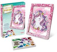 Lansay - Sequins Unicornio Mágico - Cuadro Creativo - Desde 7 Años