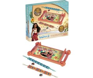 Lansay - Vaiana 2 Telar de Perlas - Pulseras para Crear - Desde 5 Años | Actividad Manual - 800 Cuentas de Color, 4 Hilos y 3 Colgantes - Soporte Decorado de la Película - Licencia de Disney