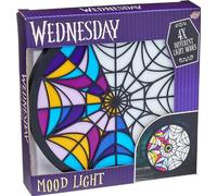 Lansay WEDNESDAY - Lámpara de cristal con forma de cristal, reproducción fiel, para habitación Miércoles y Enid, 4 modos luminosos, iluminación intermitente, a partir de 8 años, funciona con pilas o