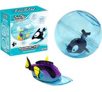 Lansay - Zhu Zhu Aquarium Set Surf - Accesorios Marinos - Desde 4 Años | Decorado para Peluche Interactivo - Plataforma de Deslizamiento y Elementos - Mundo en Miniatura - Juego Sin Nada de Agua