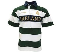 Lansdowne Camiseta de Rugby de Manga Corta Ireland en Botella/Blanco/Rayas Doradas (grande)