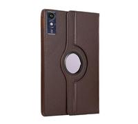 Lanshui Accesorios para tabletas, Carcasa de PC + Funda con Soporte de Textura de Lichi, Funda de Cuero PU giratoria de 360° Compatible con Lenovo Tab M9 de 9.0 Pulgadas TB-310FU(Marrón)