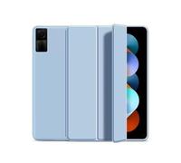 Lanshui Anti Drop Silicone Shell, Triple Fold Tablet Protective Case Suitable for Redmi Pad SE 8.7 Inch(Cielo Azul)