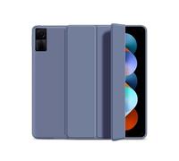 Lanshui Anti Drop Silicone Shell, Triple Fold Tablet Protective Case Suitable for Xiaomi 5/5pro 11 Inch(Lavender Purple)