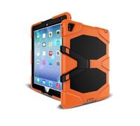 Lanshui Anti-Drop TPU+Silicone Shell, Bracket Protective Case Suitable for Samsung Galaxy Tab A7 10.4 inch/T500-T505(Orange)