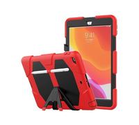 Lanshui Anti-Drop TPU+Silicone Shell, Bracket Protective Case Suitable for Samsung Galaxy Tab A7 10.4 inch/T500-T505(Rojo)