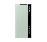 Lanshui Carcasas y Fundas, Funda Protectora de Cuero con Tapa y Espejo LED S-View Original Compatible con Samsung Galaxy Note 20 Ultra(Verde,Note 20)