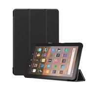 Lanshui - Funda delgada para tablet compatible con Amazon Kindle Fire HD8 Plus 2024/2022 (negro)