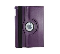Lanshui Lychee Pattern Protective Cover 360° Rotating Leather Case Suitable for iPad Pro 12.9 Inches 2022/2021/2020 Universal(Purple)