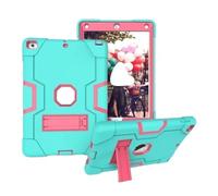 Lanshui Silicone Anti Drop Shell, Protective Cover Suitable for Samsung Galaxy Tab A9 8.7 Inch SM-X110/X115/X117 2023(Mint Green+Rose Red)
