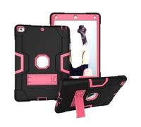 Lanshui Silicone Anti Drop Shell, Protective Cover Suitable for Samsung Galaxy Tab S9/S9FE SM-X710 11 Inch 2023(Black+Rose Red)