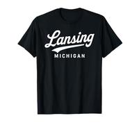 Lansing Michigan 517 Condado de Ingham Okemos Lakes Ciudad Capital Camiseta