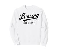 Lansing Michigan 517 Condado de Ingham Okemos Lakes Ciudad Capital Sudadera