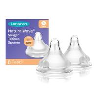 Lansinoh 75940 2 pieza lechón onda natural, Gr. S, río lento