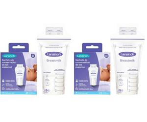 Lansinoh 99204 - Recipiente leche materna (Paquete de 2)