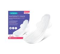 Lansinoh Almohadillas de maternidad después del nacimiento Discretas y absorbentes Más de 2 semanas después del parto con alas - Paquete de 12 Extra largas Super Slim Fit