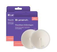Lansinoh Almohadillas reutilizables para lactancia maternidad, paquete de 8, ultrasuaves y absorbentes, lavables a máquina, de bambú orgánico, incluye bolsa de lavado, esenciales para la lactancia