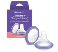 Lansinoh ComfortFit Bridas para extractor de leche, 2 unidades, 28 mm | ComfortFit - Protectores de pecho de silicona suave para extractores de leche, ajuste cómodo y seguro