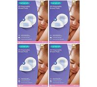 Lansinoh - Discos Absorbentes de Lactancia Desechables Blue Lock - Ultra absorbentes y a prueba de fugas - 4 packs de 60 unidades cada uno
