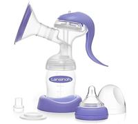 Lansinoh – Extractor de leche manual Abeñula gris peq – Modos personalizables, portátil