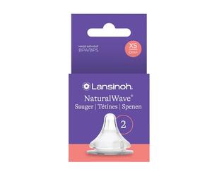 Lansinoh NaturalWave Copa de succión (tamaño XS, flujo de leche muy lento, especialmente para recién nacidos, a partir de 0 meses, 2 unidades)
