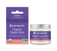Lansinoh Organic Nipple Balm, Usda Certified, Safe for Mom & Breastfeeding Baby With Coconut Oil & Argan Oil, Soothes Mom’s Nipples, Nursing Essentials