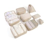 LANSKLBD Juego de 8 cubos de embalaje para maletas, organizadores de equipaje de viaje, organizador de equipaje esencial de viaje para accesorios de viaje, bolsa de zapatos, bolsa de lavandería