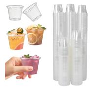LANSKYLAN 400PCS Vasos de Chupito de Plástico 40ml, Vasos Chupitos Reutilizables, Vaso de Chupito Transparente, Vasos Pequeños Plastico para Shots de Licor, Jello Shots y Bebidas en Fiesta y Cumpleaño