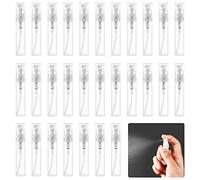 LANSKYLAN 80 PCS Mini Botella Spray Plástico Mini Atomizador de Perfume 3ml Mini Botellas de Pulverización Transparentes Botella Vacía de Spray Contenedor de Botella Vacía para Viajes Vacacions