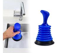 LANSKYLAN Émbolo de Desagüe Desatascador para Fregadero Desatascador de Drenaje Desatascador de Desagüe Desatascador de Mano Desastascador Manual para Baño Cocina Fregadero Bañera (Azul)