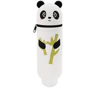 Lansls 2025 Nuevos Estuche para Lápices Kawaii, 2 En 1 Estuche Escolar De Silicona Blanda, Portabolígrafos De Mesa, Estuche Animales Panda Capibara Gato Oso para Niñas Niños (A)