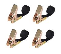 Lansls 5 Piezas De Correas De Sujeción De Trinquete, Cinchas De Amarre Carga 800kg, 25 Mm x 4 m Eslingas De Amarre, Correas De Trinquete para Camión，Bicicletas, Carritos, Equipaje De Motocicleta