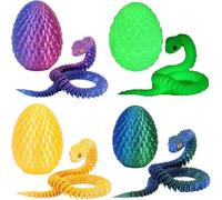 Lansls Juguete De Serpiente Impreso En 3D, Huevos De Serpiente Impresos En 3D, Huevos De Serpiente De Pascua, Animales Impresos En 3D, Regalos para Niños, Decoración del Hogar (C)