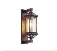 LANTANB Lámpara de pared de metal para exteriores de estilo americano, iluminación antigua para terraza o jardín, luz decorativa para puerta de patio, equipo de iluminación